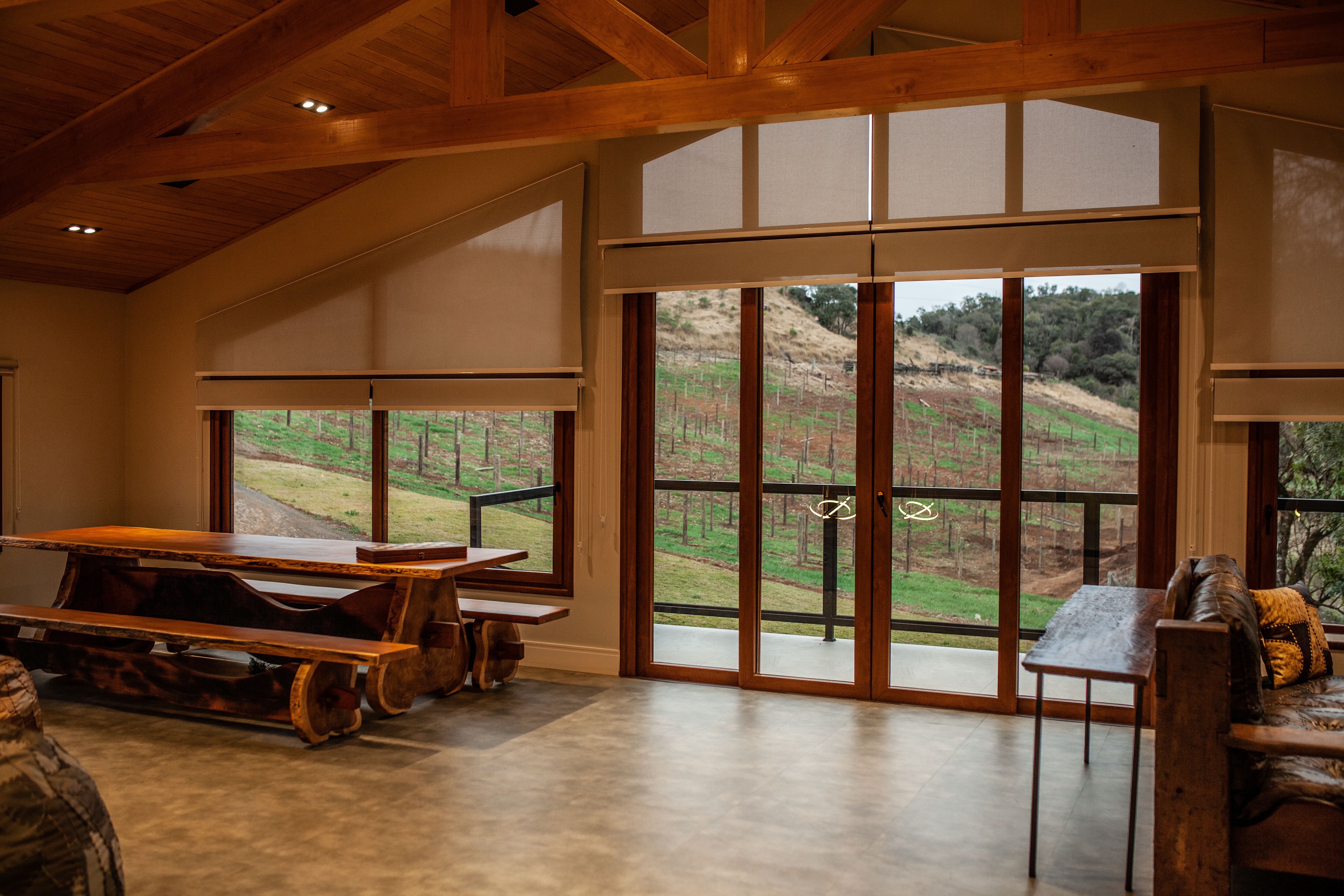 Ambiente com janelas de PVC